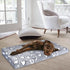 VANKEAN Dog Crate Mat Reversible Cool and Warm, Stylish Bed for Crate with Waterproof Inner Linings, Grey