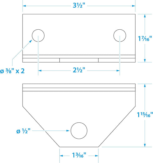 Seachoice Replacement Angle Bracket for Boat Trailer, Swivel Bolster Bracket, 11 Gauge Galvanized Steel, Silver