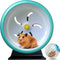 Hamster Wheel, Super Silent Hamster Exercise Wheel, Adjustable Stand, Quiet Hamster Wheel, 7 Inch Blue