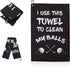 Funny Printed Golf Towel, Microfiber Golf Towels with Clip for Golf Bags, Gifts for Men