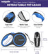 Retractable Dog Leash Add-On Accessory | Hand and Wrist Strap for Comfort and Better Control | Classic Blue