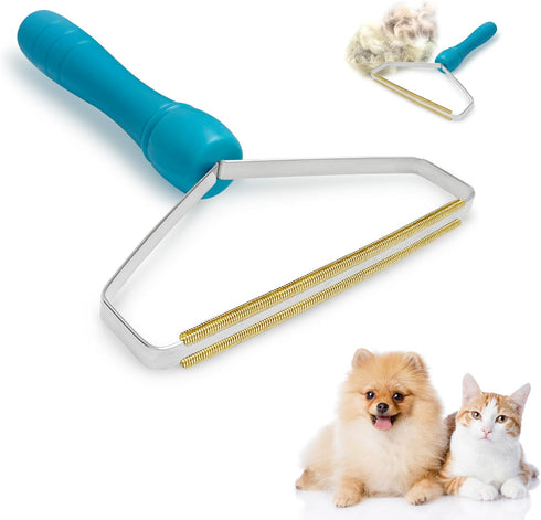 Pet Hair Remover: Portable Reusable Tool for Cat and Dog Hair on Couch, Carpet, Rugs, and More - Gets Every Hair!