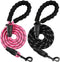 BARKBAY Heavy Duty Dog Leashes for Large Dogs, 2 PACK 5 FT with Padded Handle, Reflective Threads