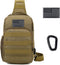 Valinov Tactical Shoulder Bag,Molle Shoulder Backpacks,Military Sling Daypack Backpack with USB Charging port