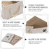 Geyecete Large Fabric Storage Bins, Collapsible Cube Basket for Dog Apparel & Accessories, Beige