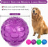 3'' Squeaky Dog Toy Balls for Large Medium Breeds, Indestructible Balls for Fetching & Retrieving, 3 PCS Red+Purple+Blue