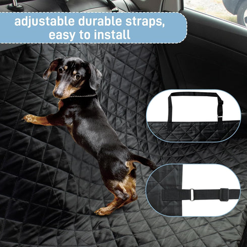 DMS PROTECTOR Hammock Large Dog Car Seat Cover for Back Seat, Universal Fit Bench Car Seat Cover, Waterproof Dog