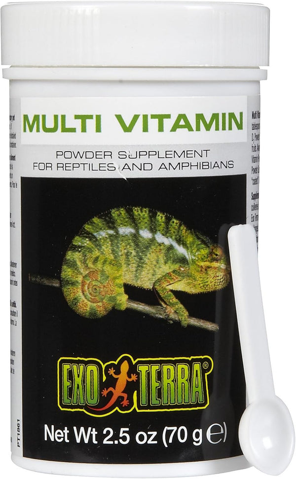 Exo Terra Multi Vitamin Powder Supplement for Reptiles & Amphibians - Balanced