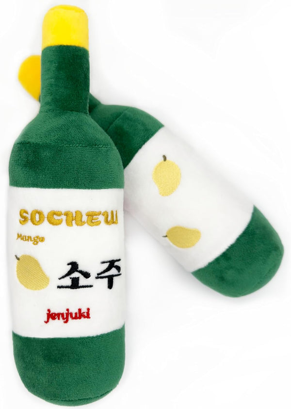 Sochew Soju Pet Toy with Squeaker - Mango Interactive Toy for Dogs