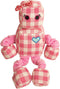 SNUG AROOZ Snugarooz Rosie The Robot Plush Dog Toy with Repair Patch Durable Gingham