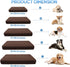 CHHKON Dog Bed Covers Replacement, Washable Waterproof Pet Puppy Bed Cover, Brown, 20x15x6 inch