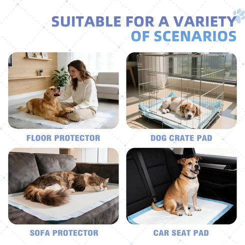 SCLOSE 30"x36", 50 Count Pee Pads for Dogs Extra Large Puppy Pads XXL, Potty Pads for Dogs, Super Absorbent