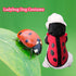 FLAdorepet Halloween Dog Ladybug Costume Outfits Funny Winter Warm Small Dog Pet Cat Clothes Jacket Coat Clothing for Small Medium Dog (S(Pet 3-5LBS), Red)
