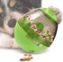 4.6 SunGrow Puppy, Small Dog Breeds, and Cat Treat Ball, Slow Pet Feeder, Boredom Buster, Adjustable Food Dispenser