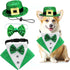 3Pack St. Patrick's Day Dog Costume - Puppy Bandana, Top Hat & Bow Tie Collar for Dogs & Cats