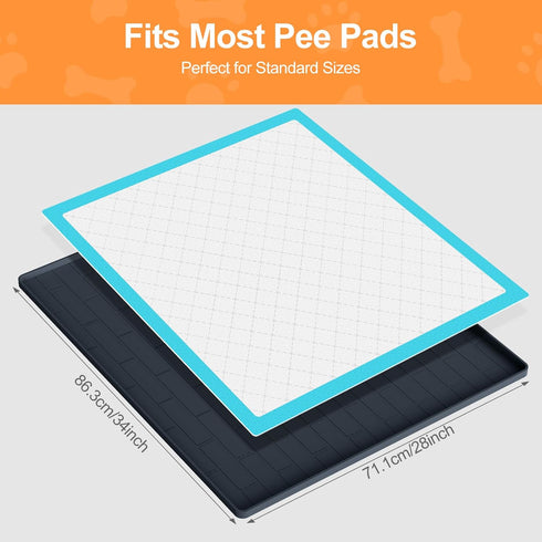 PUWANJILI Holder,34 28 Inche Pee Pad Tray Holder for Dogs,Non-Slip Silicone Dog Puppy Pad x Puppy Potty Training