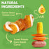 MON2SUN 2.5" 21.2oz Rawhide Free Dog Treats with Mixed Vegetables, Chicken Wrapped Mini Knot Bones for Small Dogs