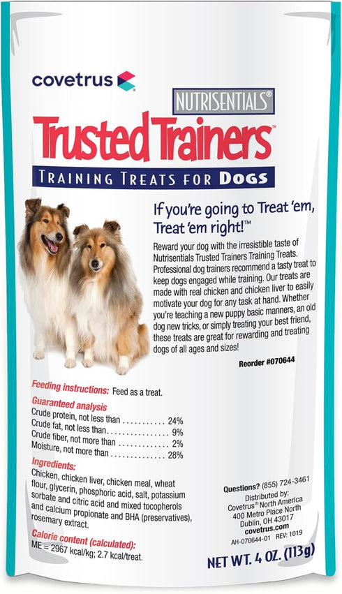 NutriSentials Trusted Trainers Training Treats for Dogs - Soft Chicken Flavor Treats for Small, Medium & Large Dogs -