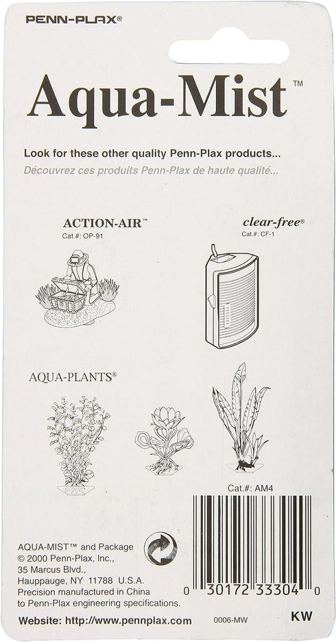Penn-Plax Aqua Mist Air Stone Bar Aerator for Fish Tank, 4-Inch