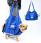 Cat Soft Travel Carrier Sling Bag, Pet Supplies for Nail Trimming, Color Blue Size XL, Adjustable Crossbody Strap