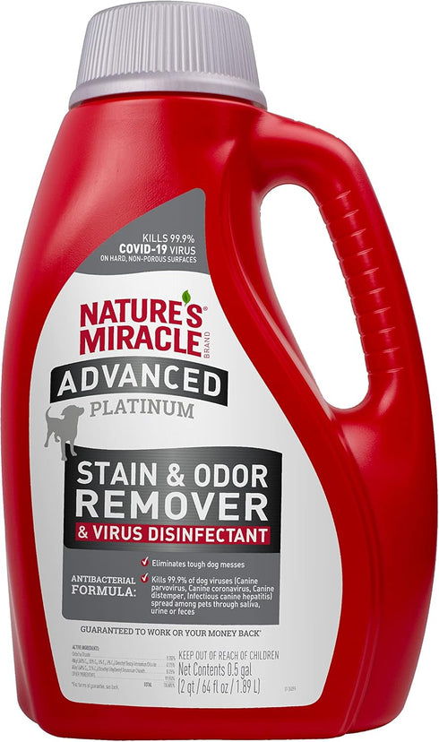 Nature's Miracle Advanced Platinum Stain & Odor Remover & Virus Disinfectant 64