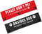 Please Don’t Pet Dog Leash Sleeve 2 Set for Rescue and Anxious Dogs, Includes Red and Black Sleeves