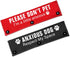 Please Don’t Pet Dog Leash Sleeve 2 Set for Rescue and Anxious Dogs, Includes Red and Black Sleeves
