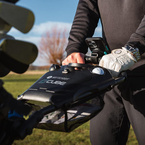 Mous IntraLock Universal Mount with Strap, Phone Holder for Bicycle Stems, Golf Caddies, Prams