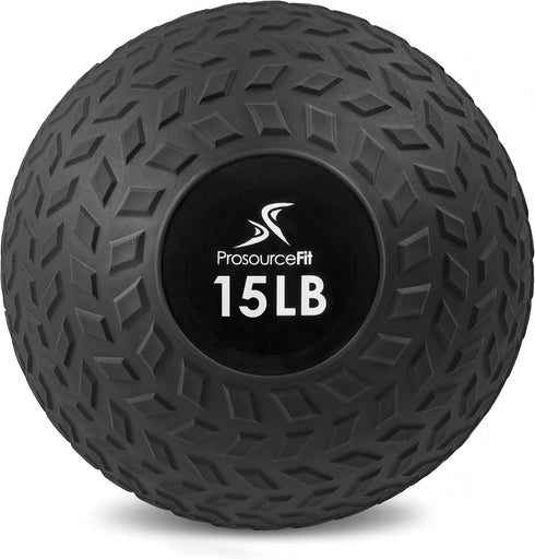 ProsourceFit Slam Medicine Balls, 5-50lbs, Smooth & Tread Textured Grip for Strength, Conditioning, Cardio Workouts