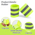 Goktvai 6 Pcs Reflective Bands Strip for Strollers, High Visibility Elastic Safety Reflective Tape Identifier Baby