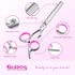 4 1 Set GLADOG Professional in Dog Grooming Scissors with Safety Round Tips, Sharp and Heavy-duty Pet Grooming Shears