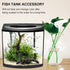 POPETPOP Aquarium Resin Bridge, Fish Tank Landscape Decor for Guppy, Betta, Shrimps, Turtle Climbing Platform