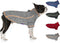 cyeollo Grey Dog Sweater Coat, Fleece Jacket with Reflective Zip Up, Dual D Ring, Warm Winter Coat for Small Dogs,