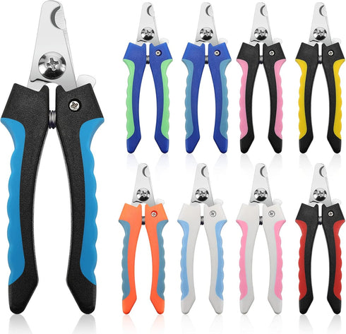 9 Pcs Dog Nail Clippers Bulk, Dog Toenail Clippers for Grooming Nails and Claw Care for Small Medium Dogs