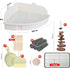 RUBYHOME Chinchilla 20 13.2 6 Rabbit Litter Box Large Bunny Guinea Pig Corner Litter Box Potty Trainer Bigger Pet Pan