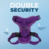Voyager Step-in Lock Adjustable Cat Harness with Leash Combo Set, Neoprene Handle 5ft, Purple, XXS