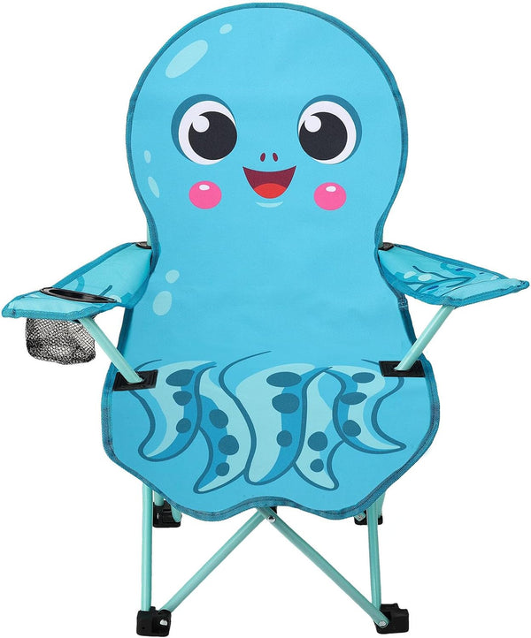 KABOER Kids Outdoor Folding Lawn and Camping Chair with Cup Holder and