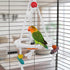 Hypeety Pet Bird Parrot Swing - Hanging Hammock for Parakeets, Budgies, Conures & Quaker Parrots