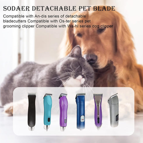 2pack10#30 Detachable Pet Dog Grooming Clipper Ceramic Sharp, Compatible with Andis, Oster A5, Wahl KM Series