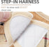 PUPTECK Soft Mesh Dog Harness and Leash Set, Step-in Plaid Puppy Padded No Pull Vest for XS Small Medium Dogs