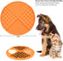 Bangp Licking Mat for Dogs and Cats - Heavy-Duty Puzzle Mat for Boredom Anxiety Reduction, Perfect for Treats (Orange)
