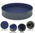 Niubya Foldable Dog Swimming Pool, Collapsible Hard Plastic Bath Tub for Pets, Indoor and Outdoor, 64 x 12 Inches