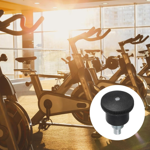 uxcell M10 Adjustment Pull Pin Spring Knob Replacement Parts for Home Fitness Exercise Bike, Black, 1 Pcs