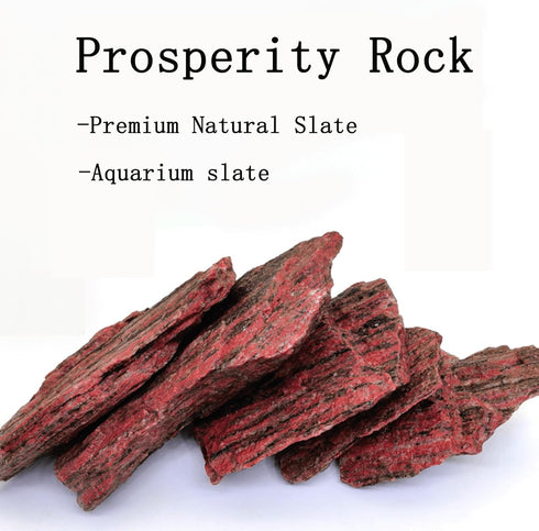 Generic 20 Lbs 2-9 Inch HAELFMRI Natural Grey Slate Stones - Craggy Layered Rocks for Aquarium Hardscape & Iwagumi, PH