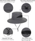 Sun Hat for Women - Summer UV Protection Wide Brim Fishing Bucket Hat