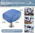 600D 18W 20D 14H inch, Explore Land Boat Folding Seat Cover - Waterproof Heavy Duty Boat Folding Chair Cover - x x Blue