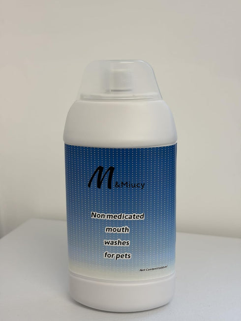 M&Miucy Nonmedicated Mouth Washes for Pets, Natural Pet Oral Care Water Additive, 1