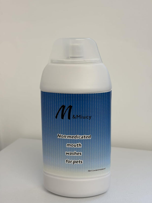 M&Miucy Nonmedicated Mouth Washes for Pets, Natural Pet Oral Care Water Additive, 1