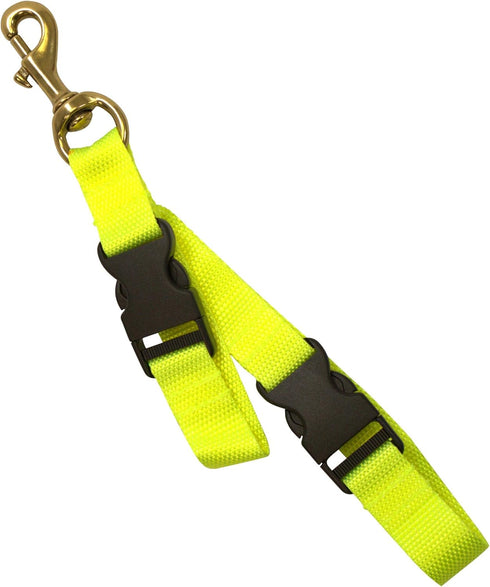 Scuba Choice Diving BC Fin & Mask Keeper with Quick Release Lanyard – Yellow/Black, Adjustable Straps