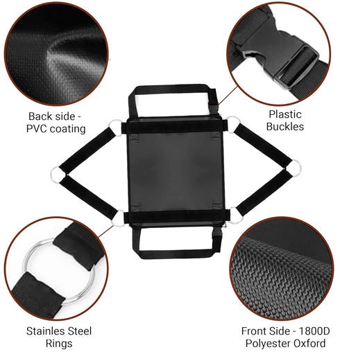 30"x25" 400 LB 1800D Trimming, Calf Sling for Weighing up to - Heavy-Duty Livestock Weighing Sling for Newborn Calf
